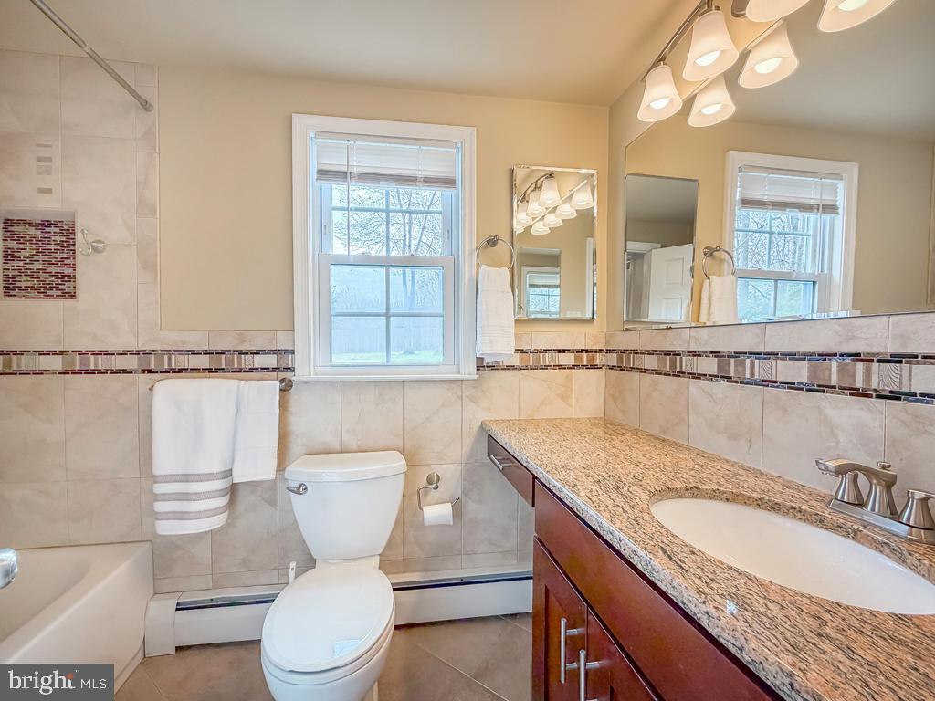 221 Foxcroft Road Broomall, PA 19008 - Photo 38 of 67 2nd Floor Full hall bathroom with updated fixtures