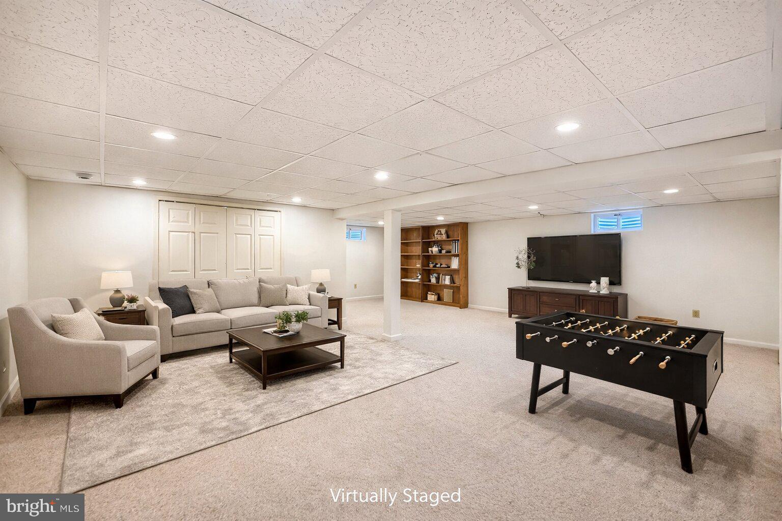 221 Foxcroft Road Broomall, PA 19008 - Photo 39 of 67 Virtually Staged Photo of the Finished Basement