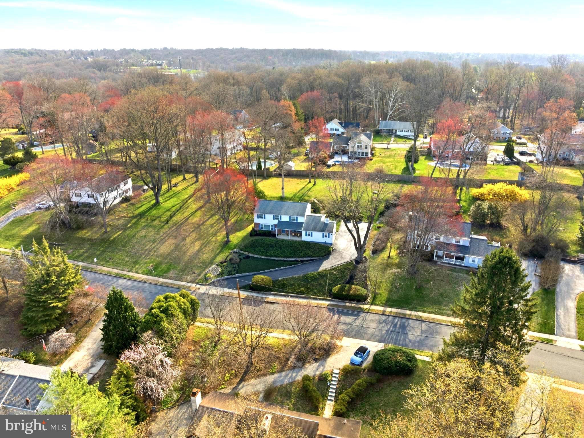 221 Foxcroft Road Broomall, PA 19008 - Photo 59 of 67 Aerial photo of front of home