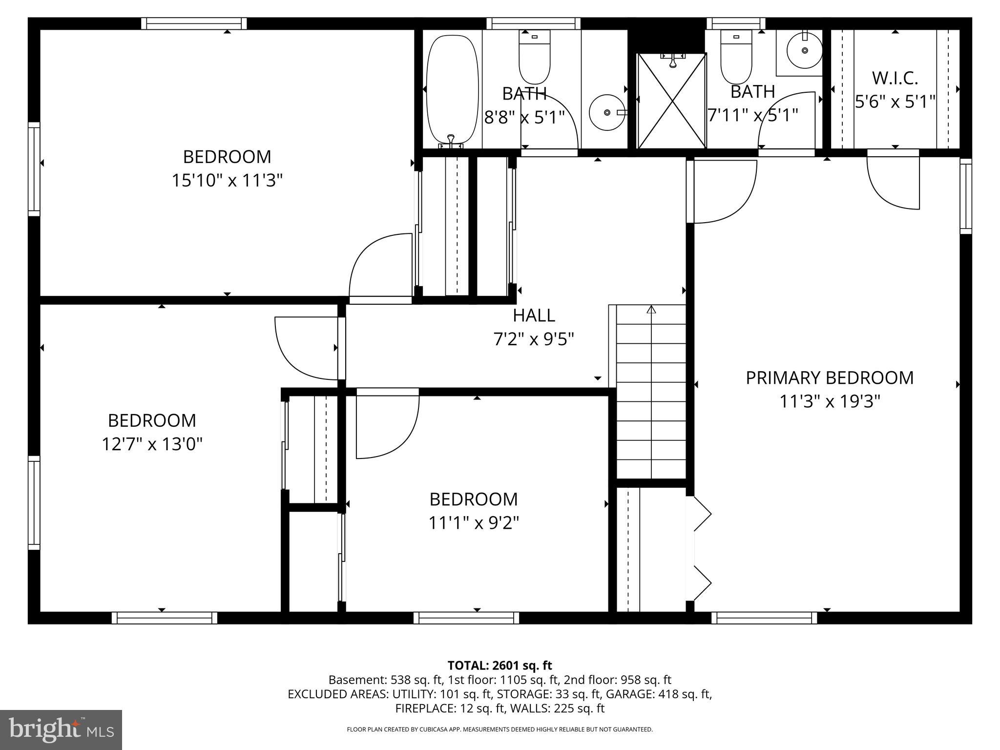221 Foxcroft Road Broomall, PA 19008 - Photo 65 of 67 Floor Plan - 2nd Floor