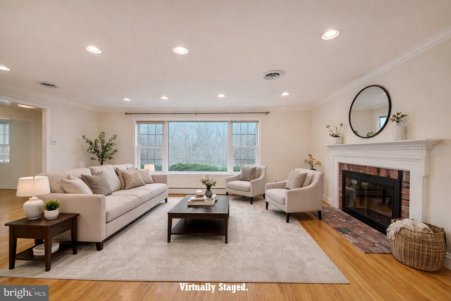 221 Foxcroft Road Broomall, PA 19008 - Photo 8 of 67 Virtually Staged Photo of the Living Room