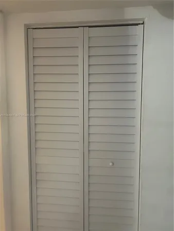 a close view of closet