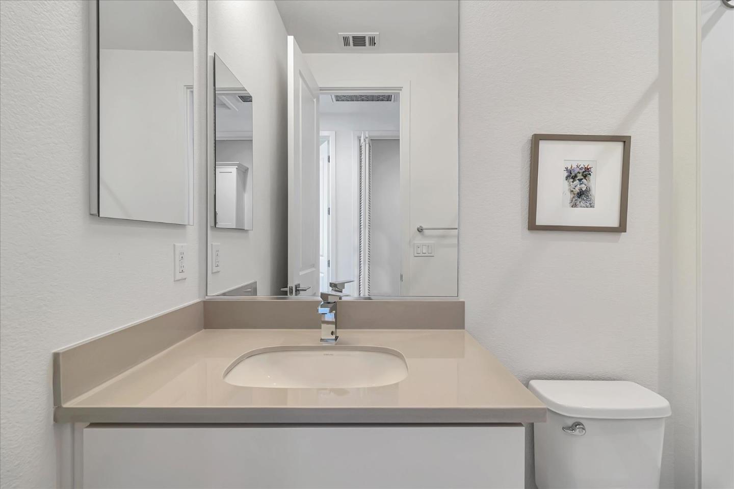 1277 Verano Road Mountain View, CA 94043 - Photo 44 of 52 a bathroom with a sink and a toilet