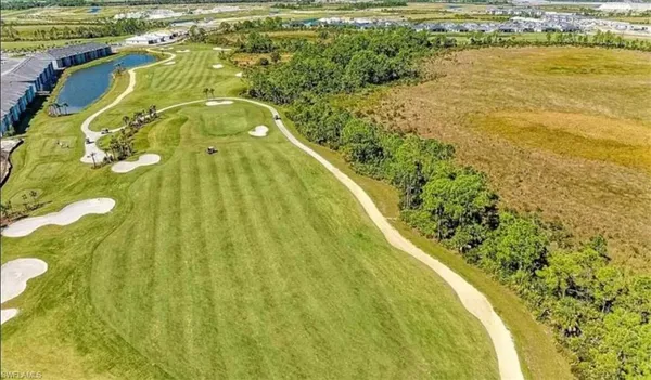 a view of a swimming pool and an outdoor space