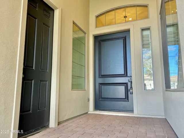 a view of front door of house