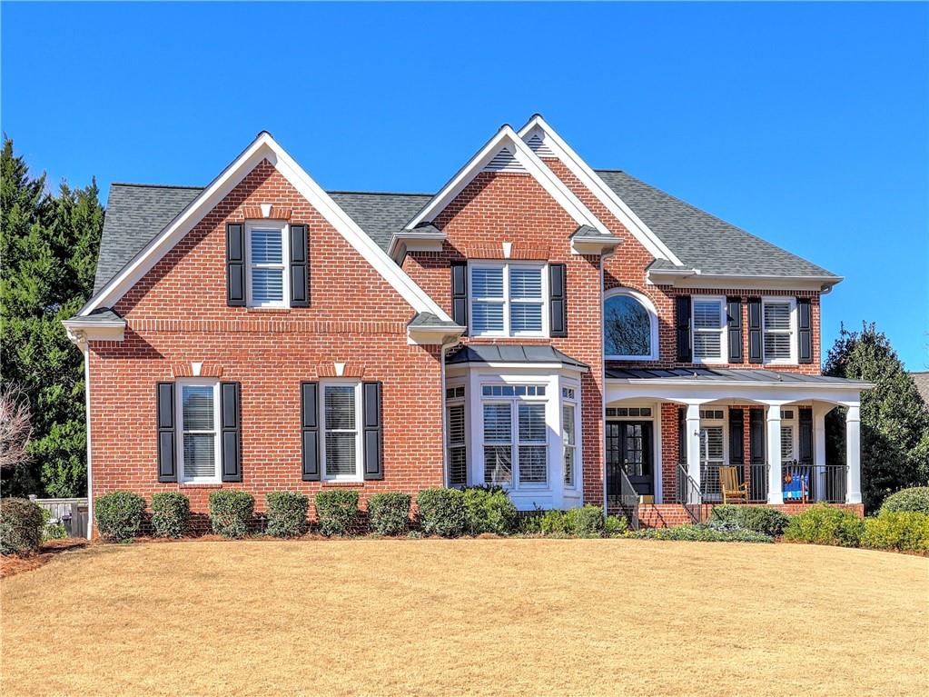 a front view of a house