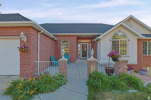 4117 North Wolf Ridge Circle Eden, UT 84310 - Photo 54 of 63 Brick exterior with contrasting stucco accents