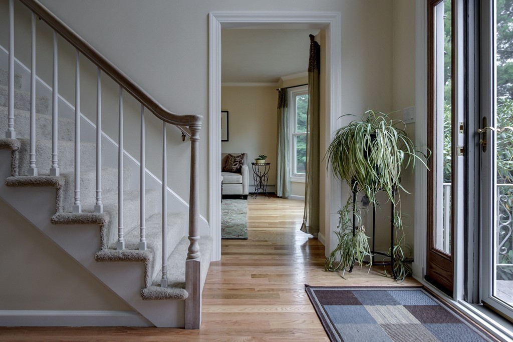 37 Edgewood Road Southborough, MA 01772 - Photo 18 of 29 a view of a hallway with wooden floor and stairs