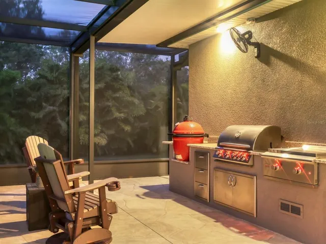 a view of a room with chairs