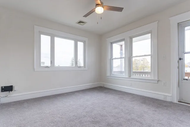 a view of an empty room