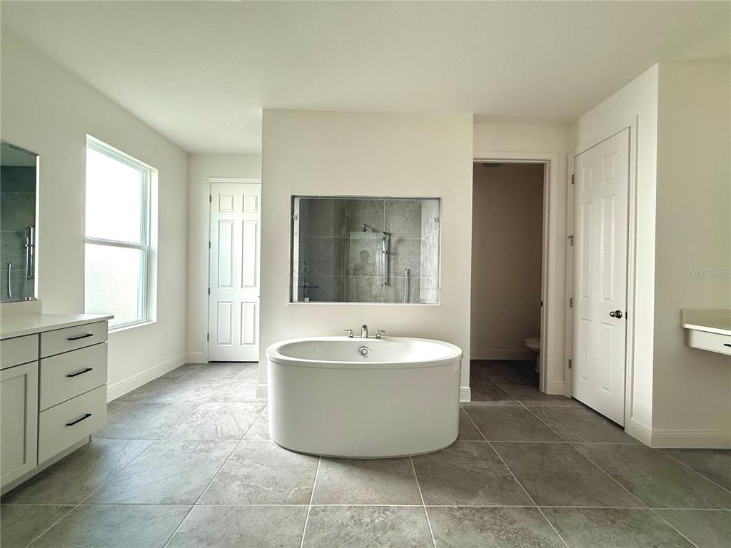 394 Switchgrass Loop Minneola, FL 34715 - Photo 22 of 26 a bathroom with a bathtub and window