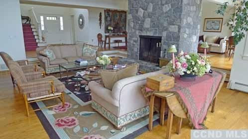 969 Center Hill Road Copake, NY 12516 - Photo 5 of 10 a living room with furniture and a fireplace