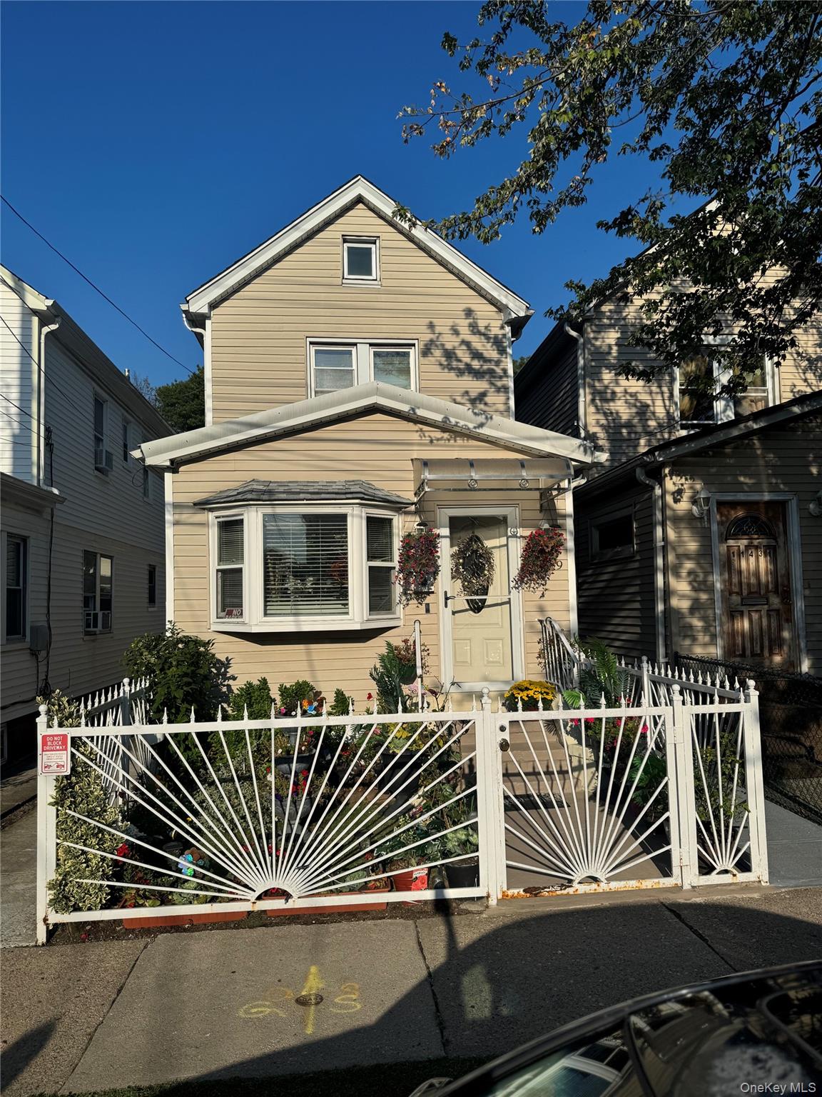 a front view of house