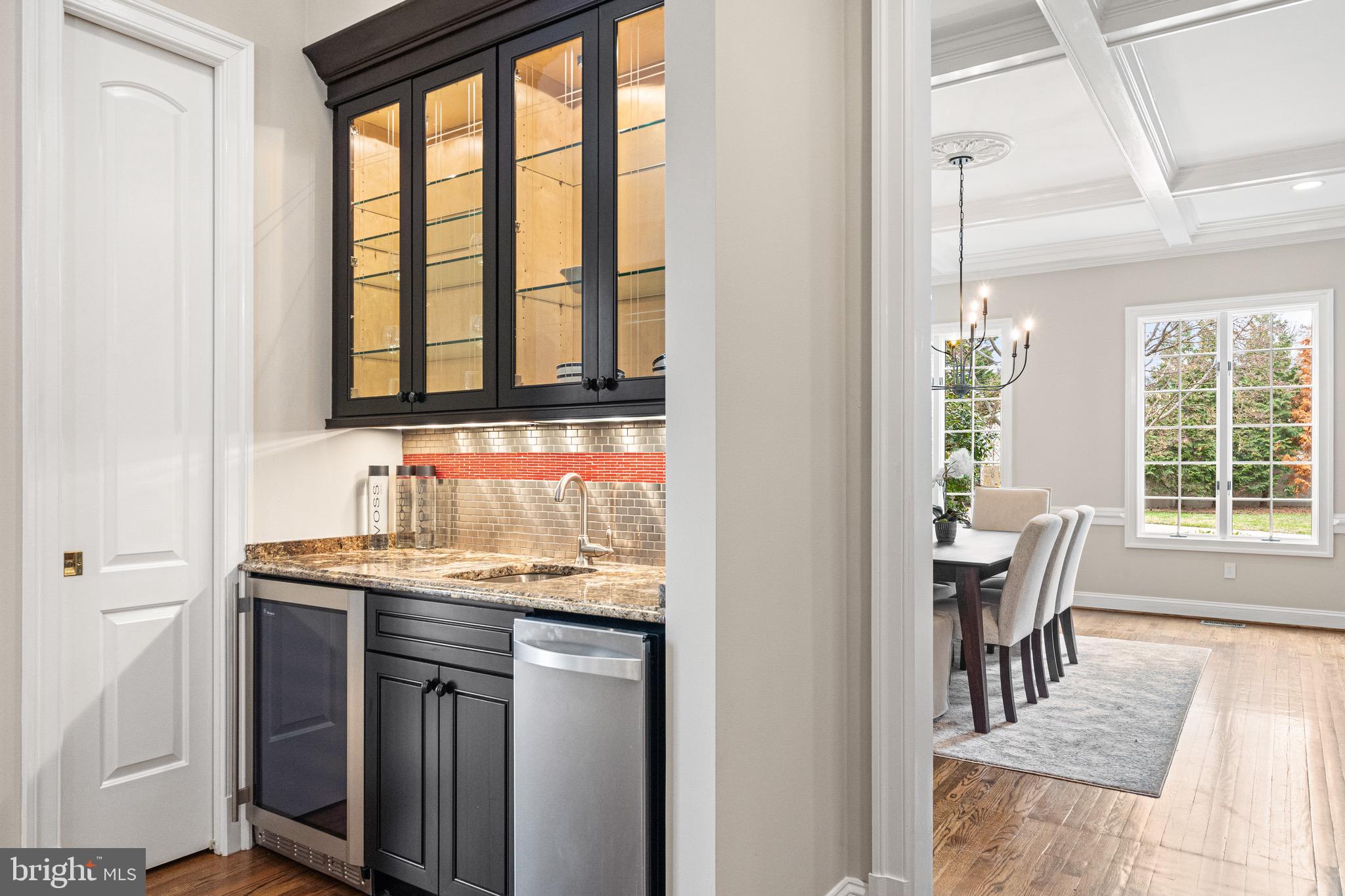 1500 Collingwood Road Alexandria, VA 22308 - Photo 14 of 57 Wet bar connecting dining room to kitchen