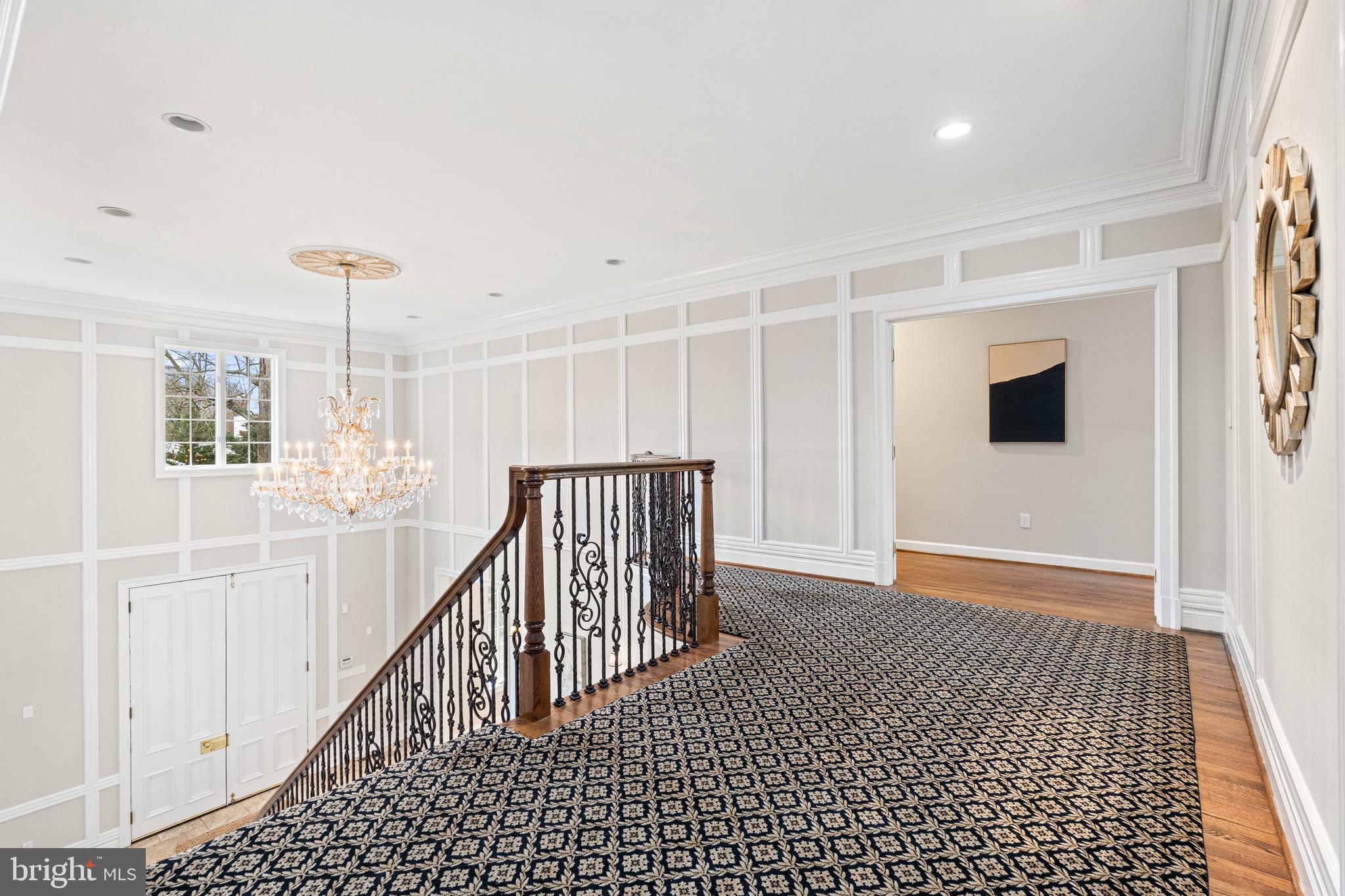 1500 Collingwood Road Alexandria, VA 22308 - Photo 28 of 57 Upstairs landing in the grand 20 ft foyer