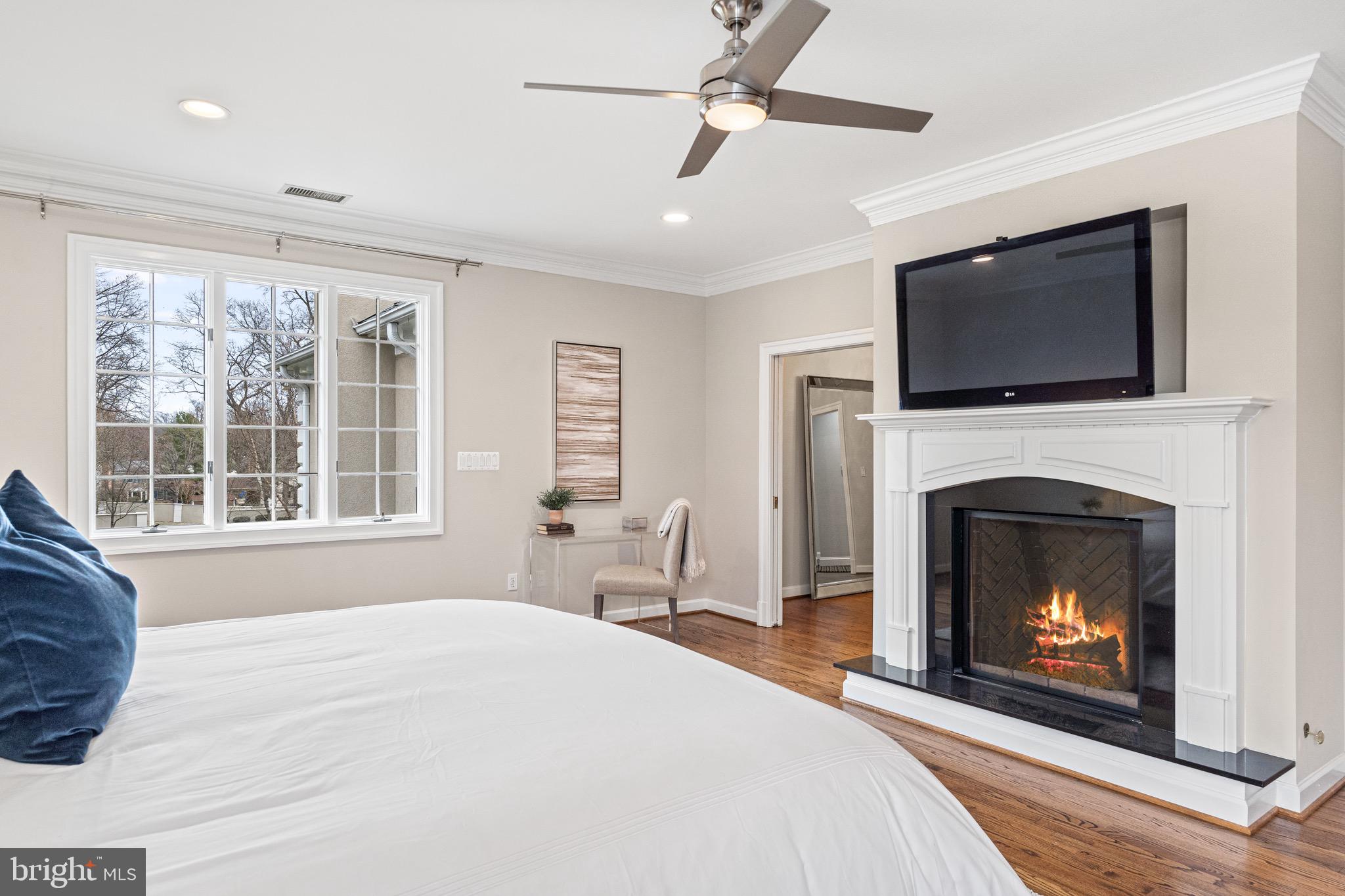 1500 Collingwood Road Alexandria, VA 22308 - Photo 30 of 57 Cozy firepalce in the primary suite
