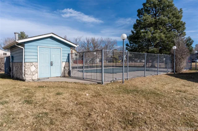 a view of backyard of house