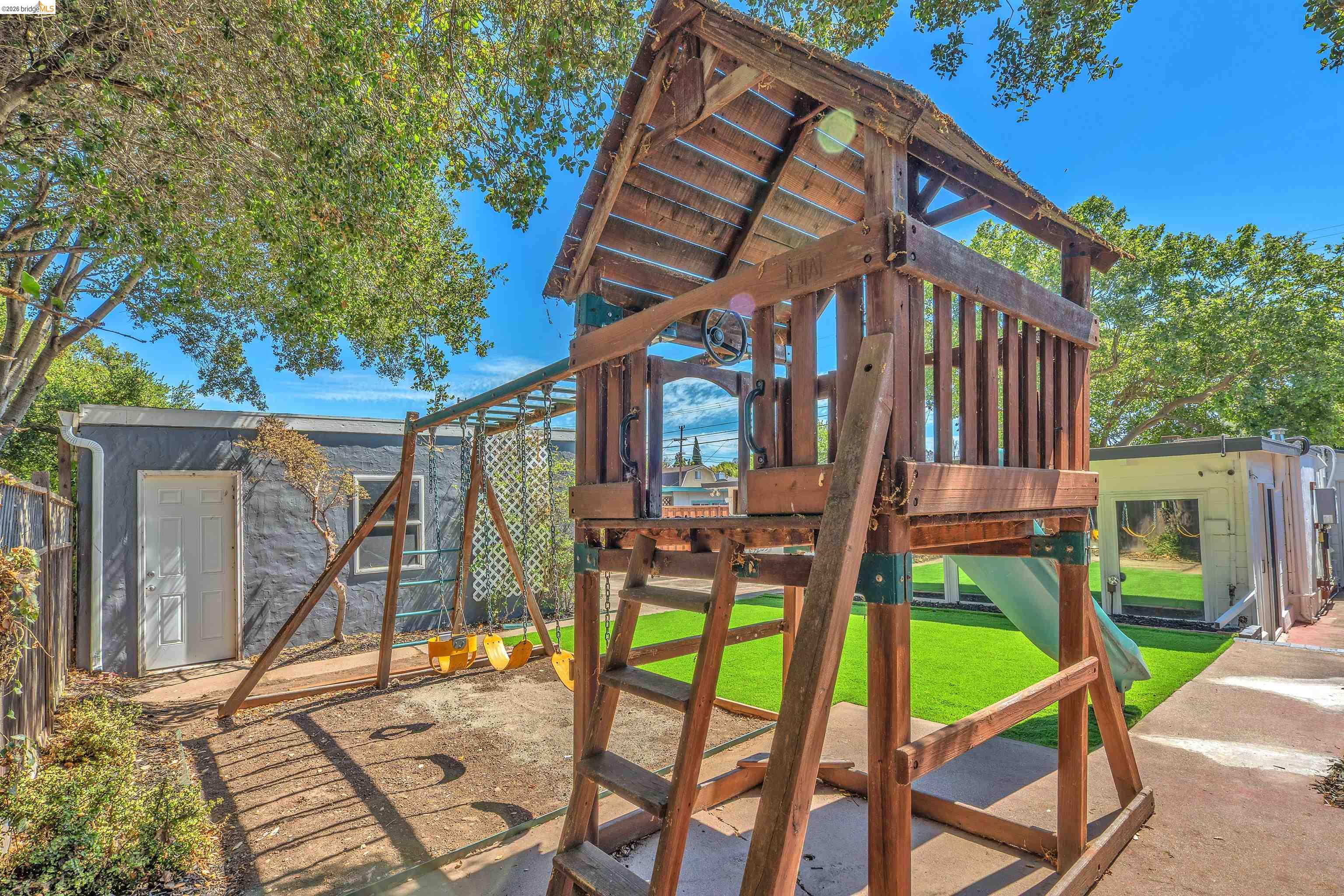 4352 Gem Avenue Castro Valley, CA 94546 - Photo 26 of 31 a view of an chairs and bench in the patio