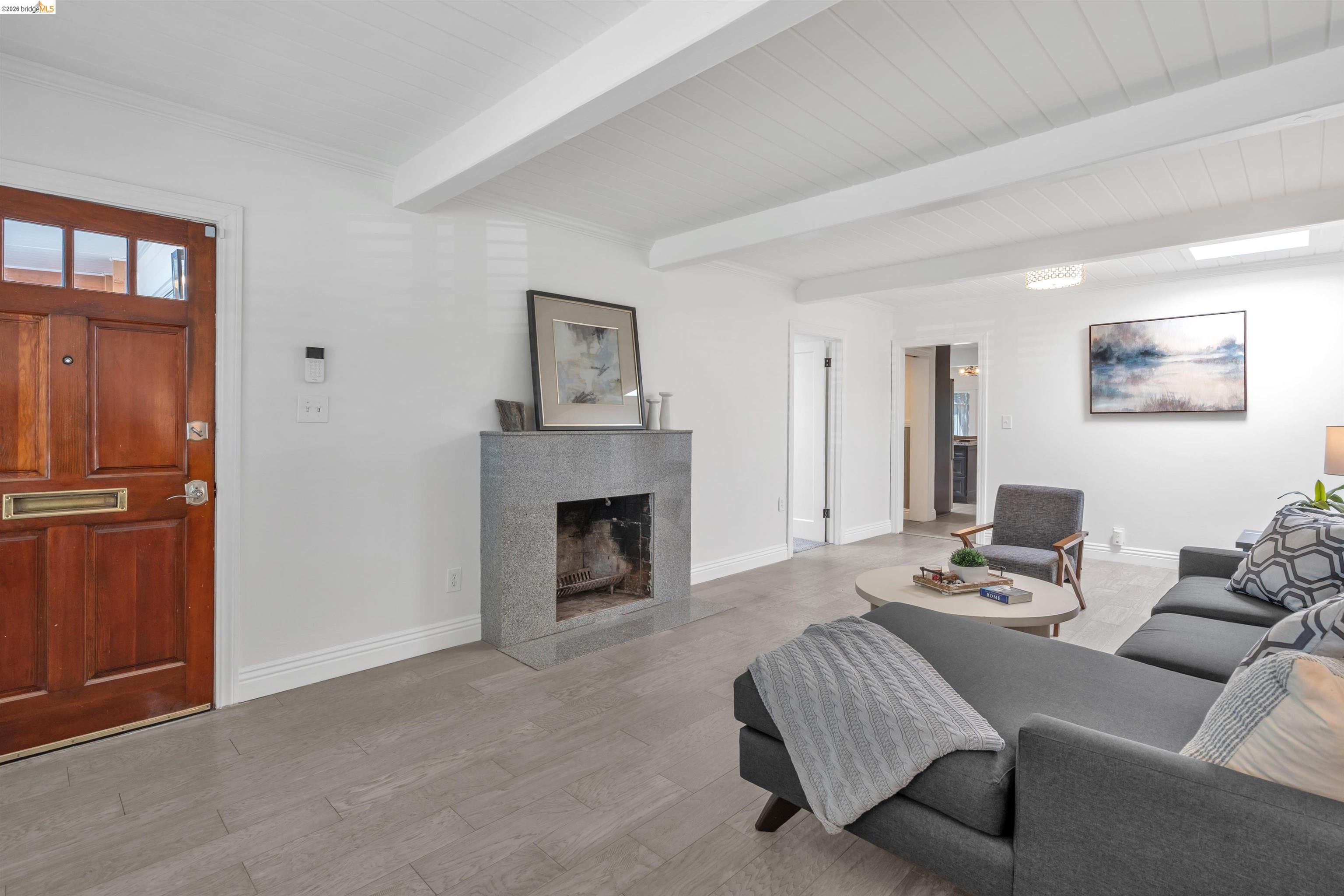 4352 Gem Avenue Castro Valley, CA 94546 - Photo 6 of 31 a living room with furniture and a fireplace
