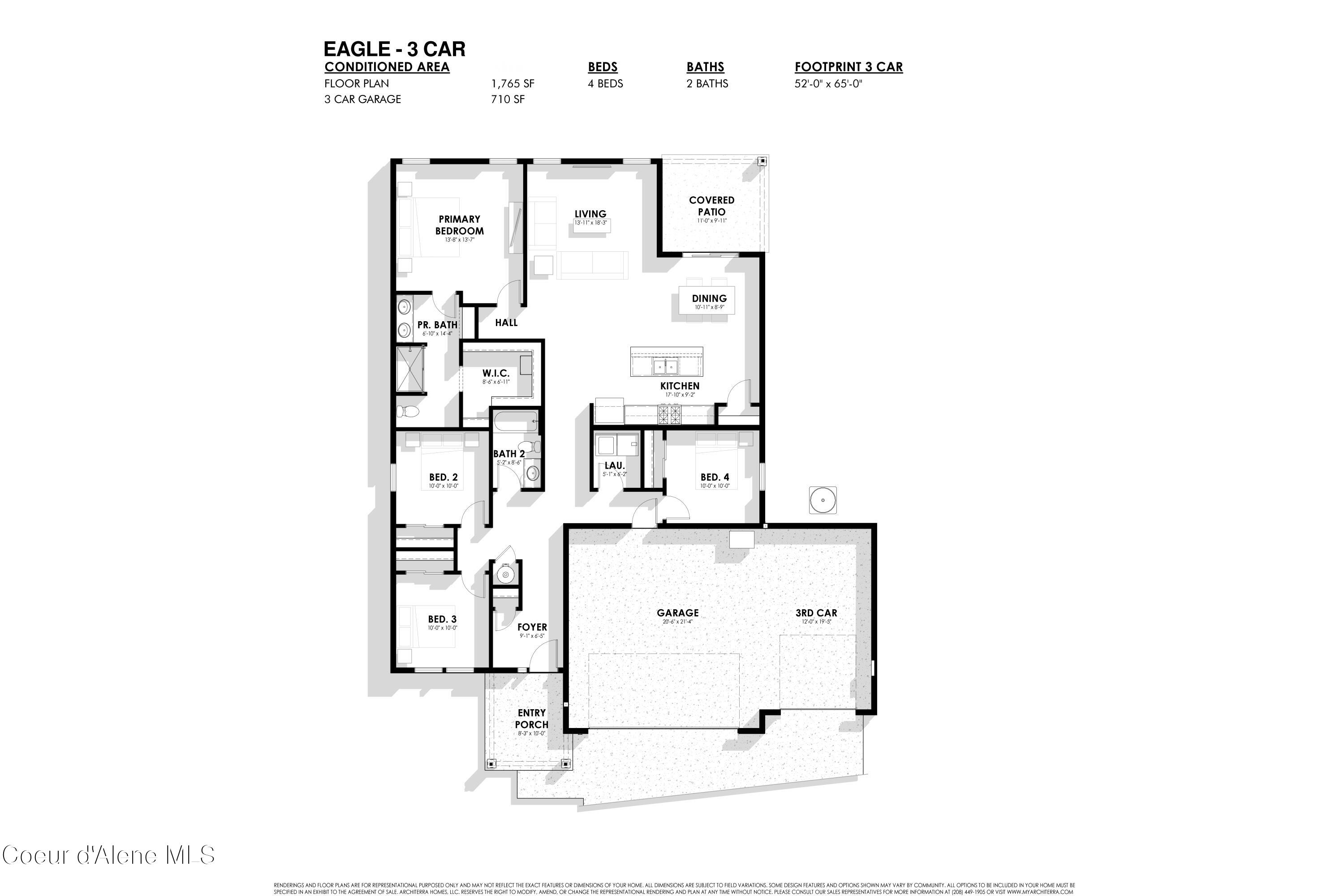 3268 North Darwin Fox Street Post Falls, ID 83854 - Photo 21 of 21 Floor Plan