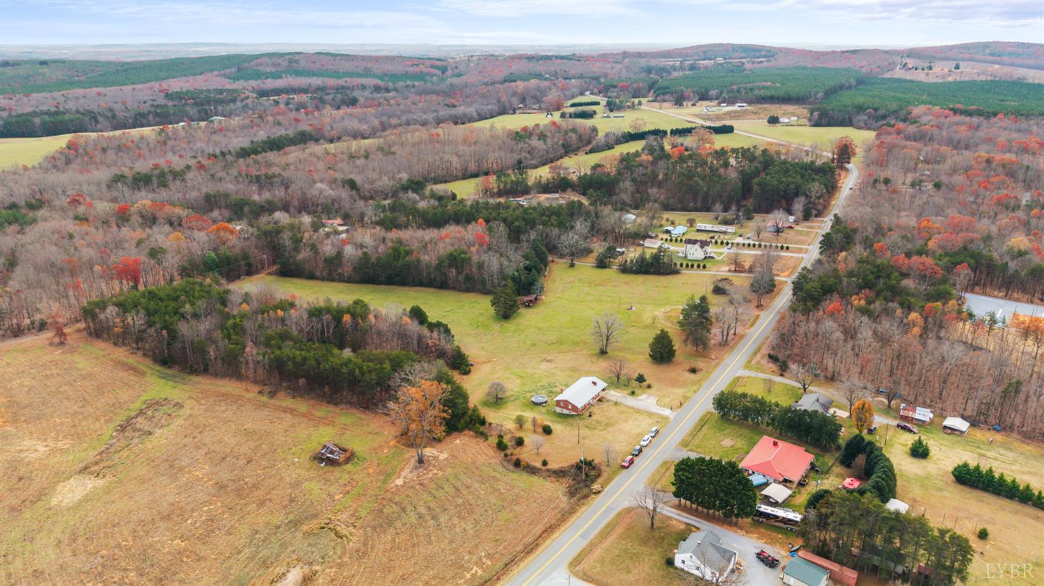 1872 Wards Road Hurt, VA 24563 - Photo 45 of 54 an aerial view of residential houses with outdoor space