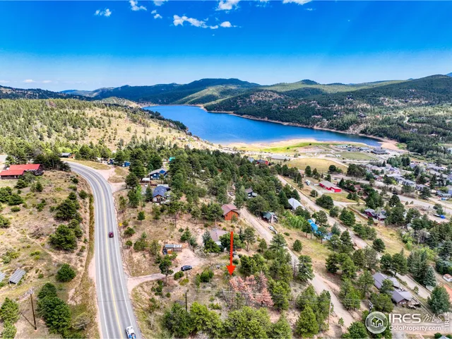 a view of a city with a mountain