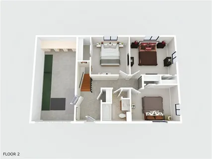 a picture of a book and a bed