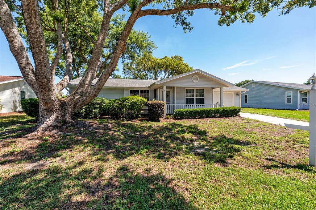 8038 Southwest 108th Loop Ocala, FL 34481 - Photo 1 of 48 a front view of a house with a yard and large trees