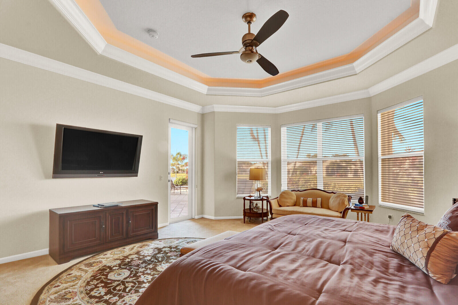 7349 Carmela Way Delray Beach, FL 33446 - Photo 25 of 82 a bedroom with a bed a tv and a window