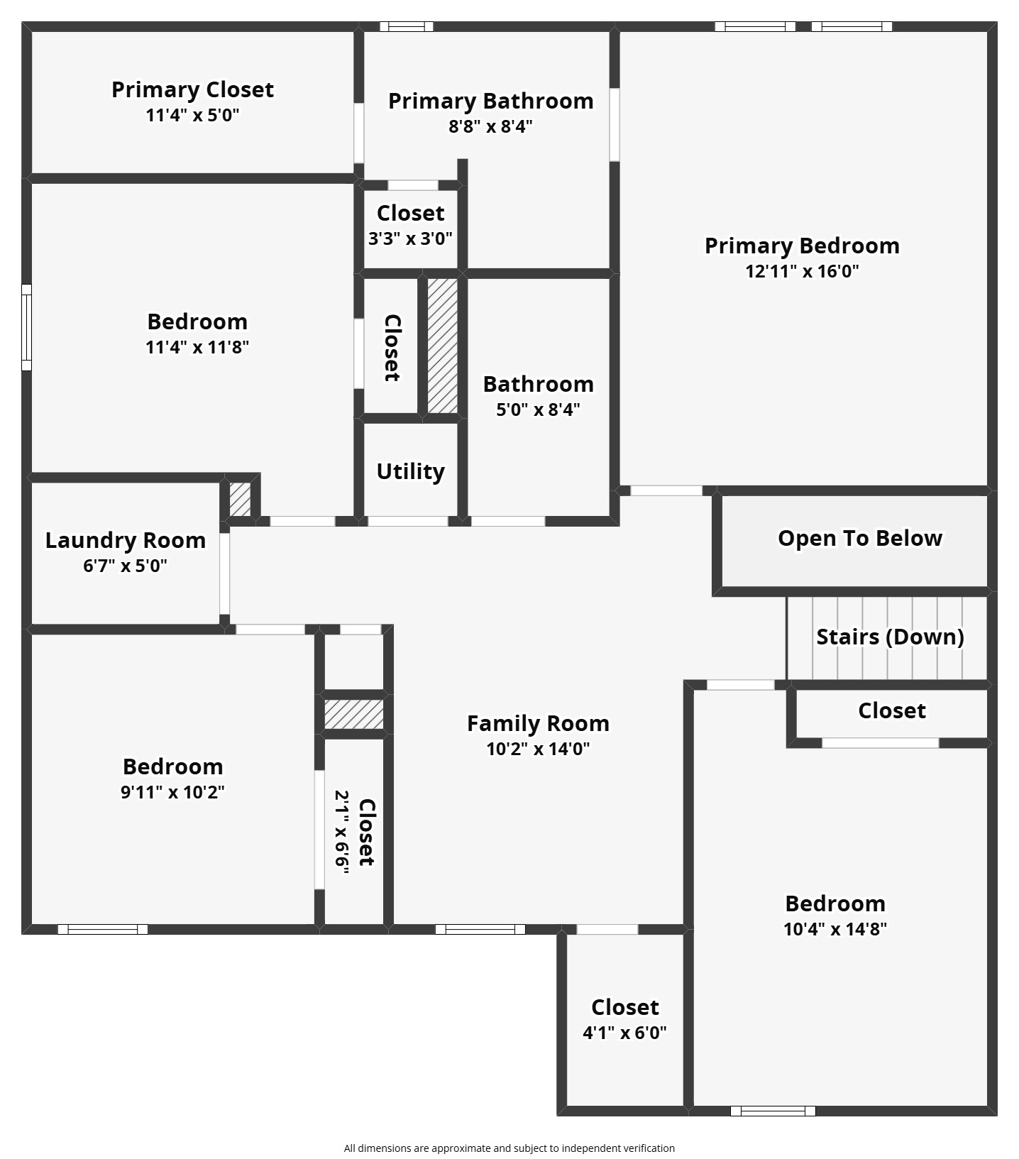 101 Crescent Street Georgetown, TX 78626 - Photo 39 of 39 Upper level floor plan