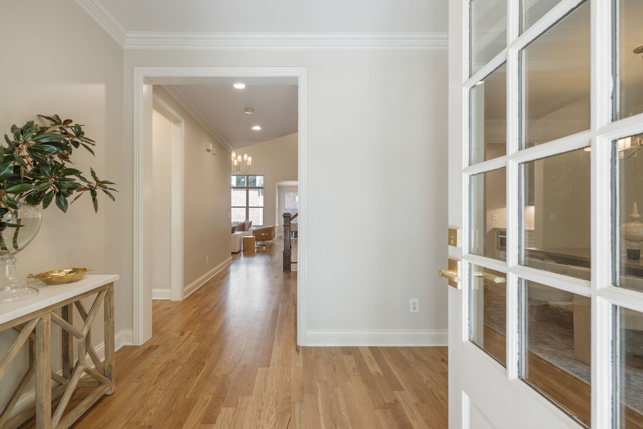 128 Addison Avenue Franklin, TN 37064 - Photo 12 of 81 a view of a hallway view with wooden floor and a living room