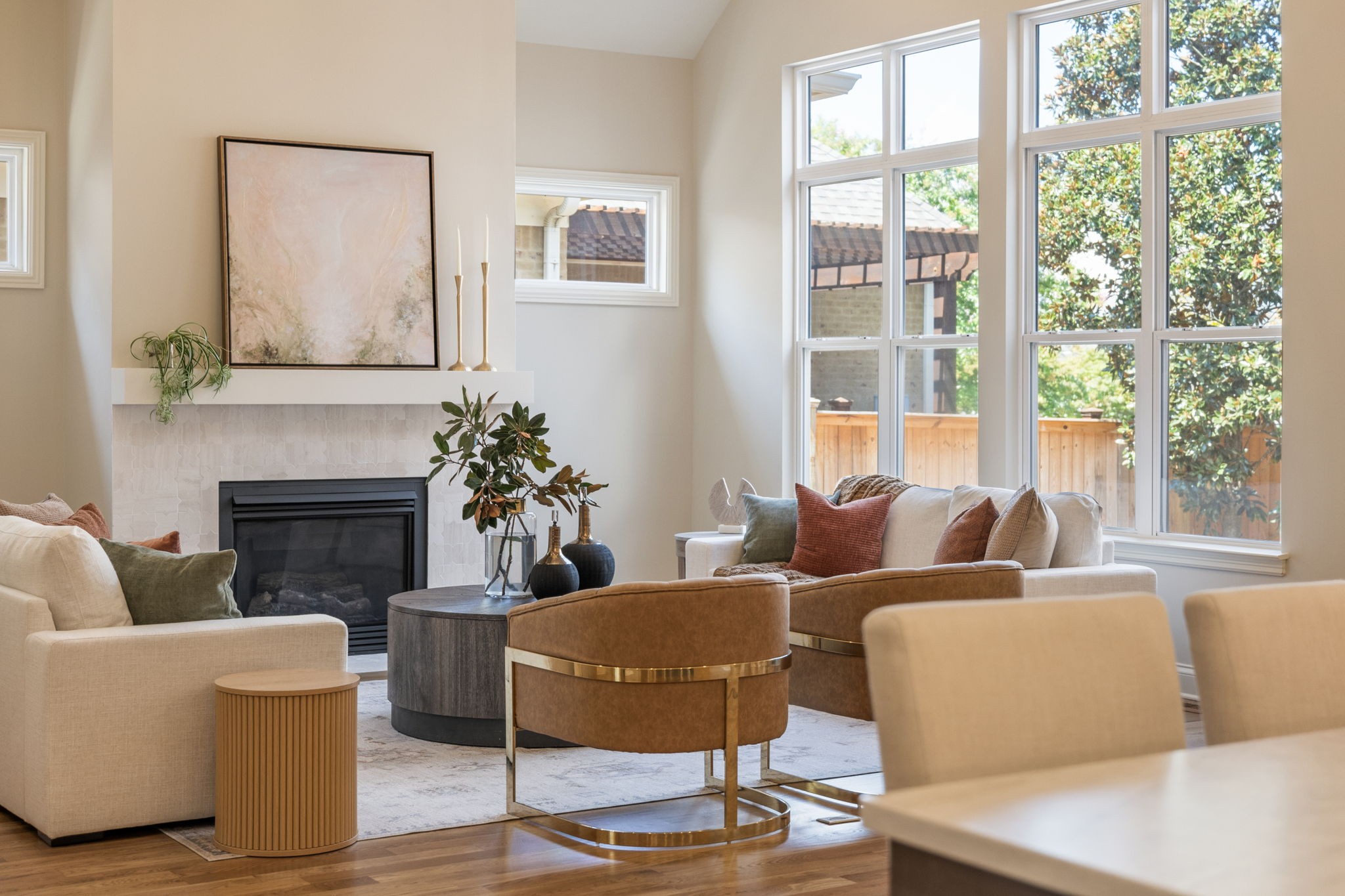 128 Addison Avenue Franklin, TN 37064 - Photo 19 of 81 a living room with furniture a large window and a fireplace