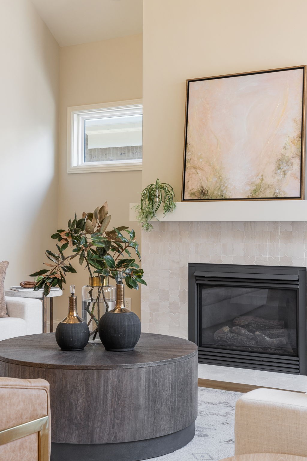 128 Addison Avenue Franklin, TN 37064 - Photo 20 of 81 a living room with furniture a fireplace and a potted plant