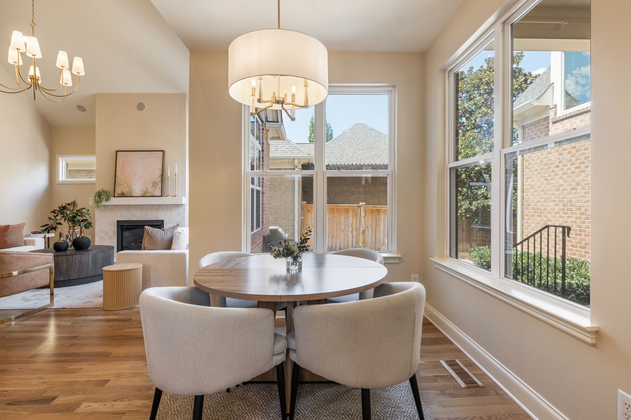 128 Addison Avenue Franklin, TN 37064 - Photo 37 of 81 a dining room with furniture a chandelier and wooden floor