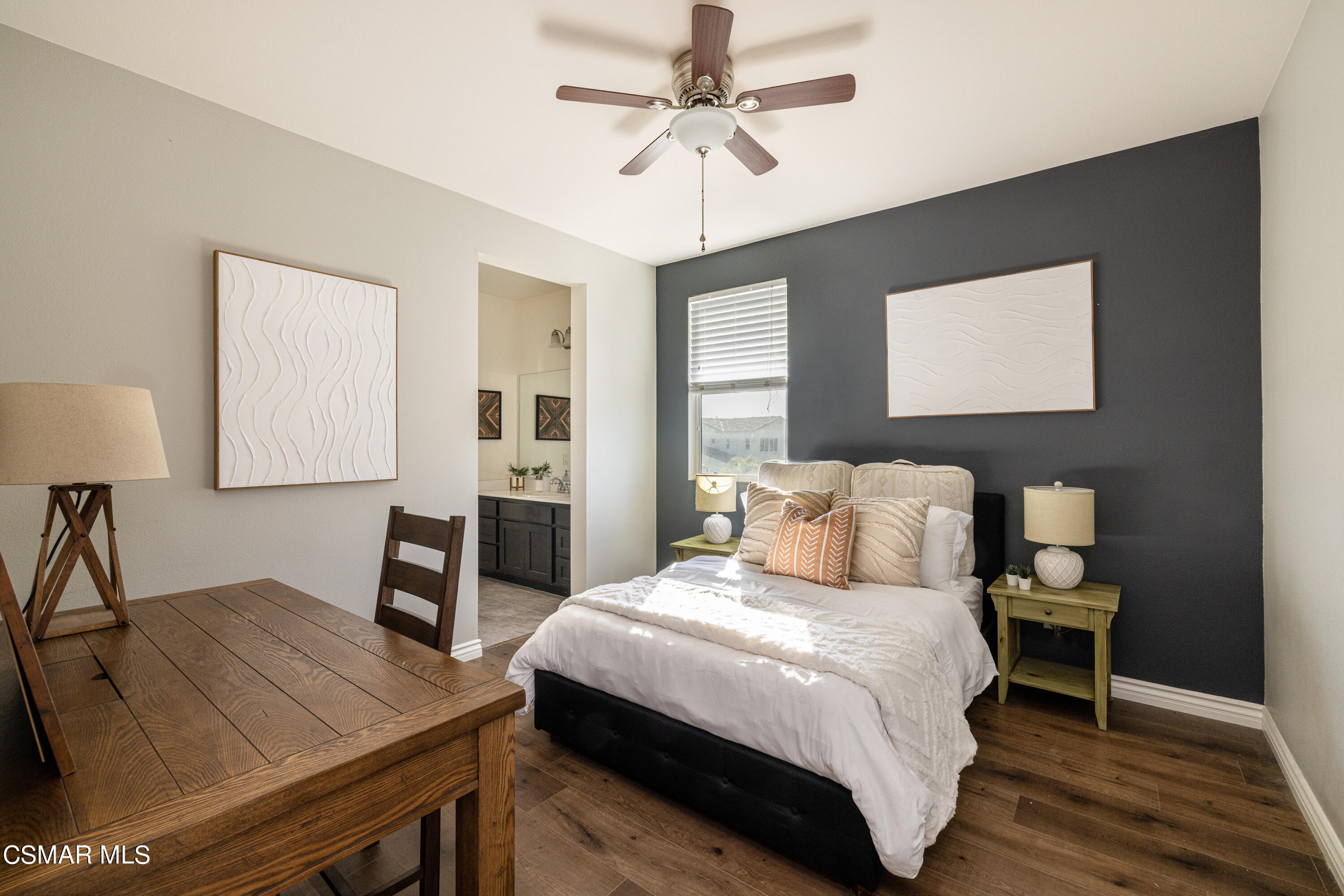 396 Edgewood Drive Fillmore, CA 93015 - Photo 19 of 29 a bedroom with a bed a desk and chair