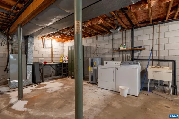 a view of a room with storage and utility