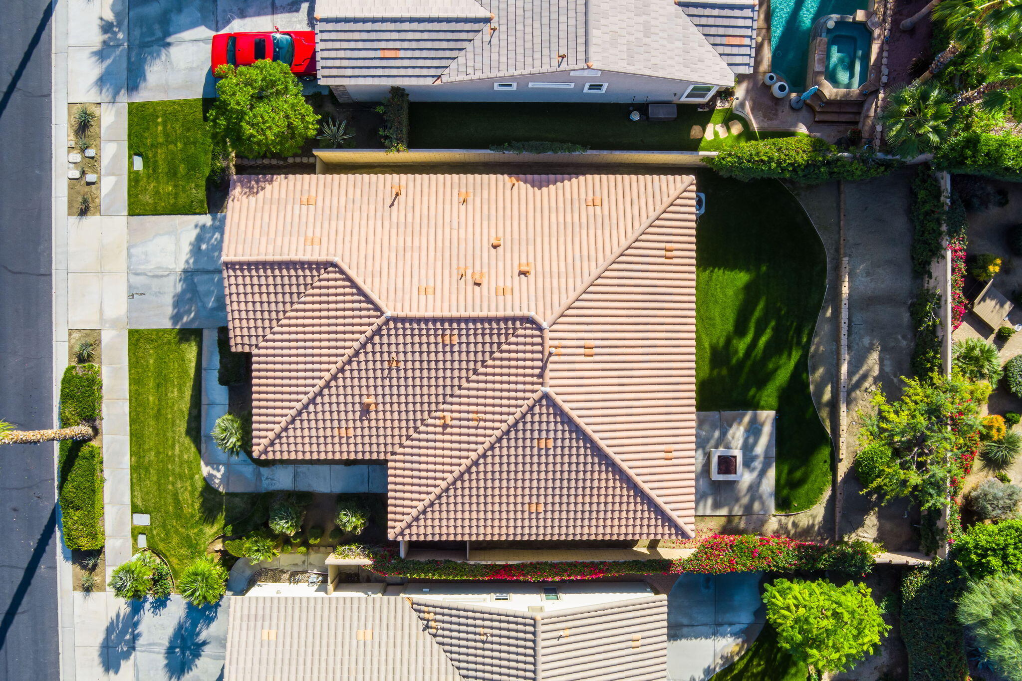 60237 Angora Court La Quinta, CA 92253 - Photo 30 of 75 a view of house with backyard and sitting area