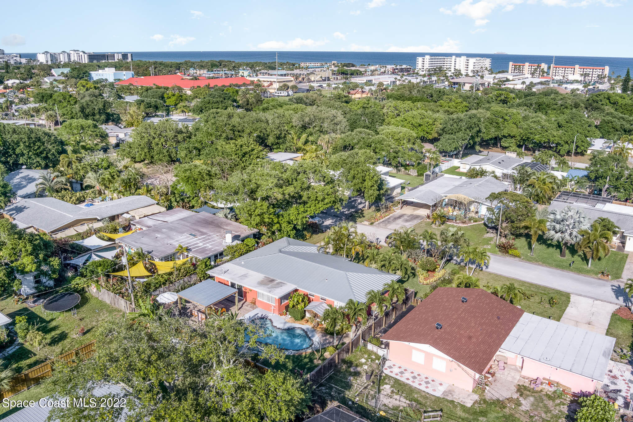 947 Santa Cruz Road Cocoa Beach, FL 32931 - Photo 2 of 29 an aerial view of a