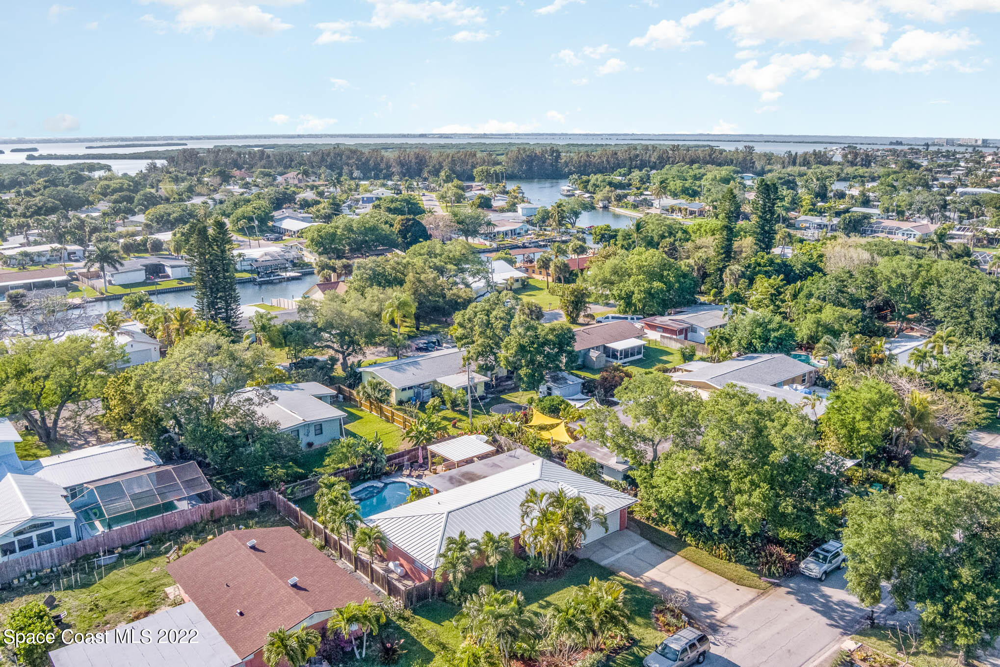 947 Santa Cruz Road Cocoa Beach, FL 32931 - Photo 29 of 29 an aerial view of multiple house