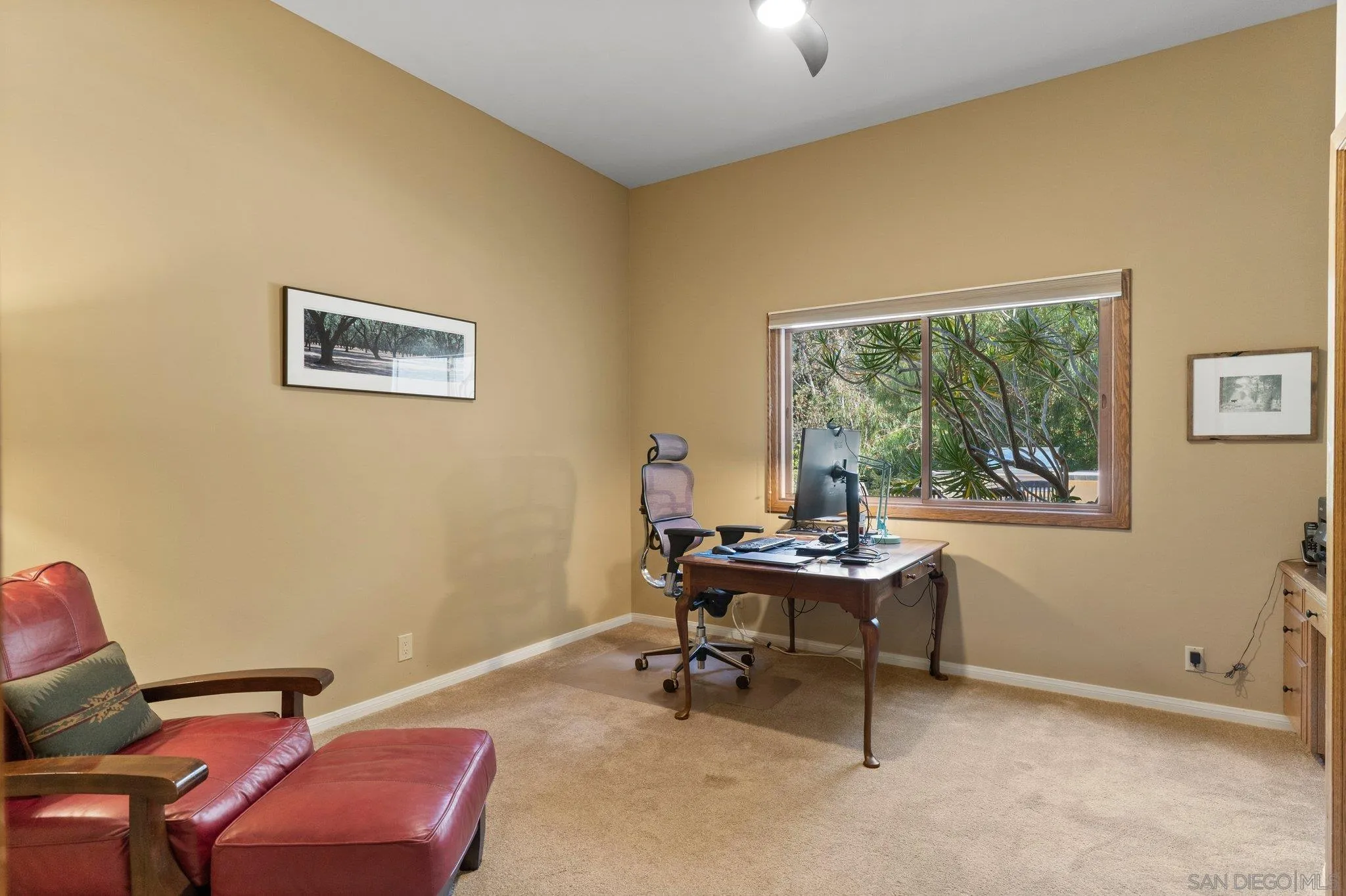 6286 Avenida Floresta Rancho Santa Fe, CA 92067 - Photo 47 of 69 a view of a workspace with furniture and a window