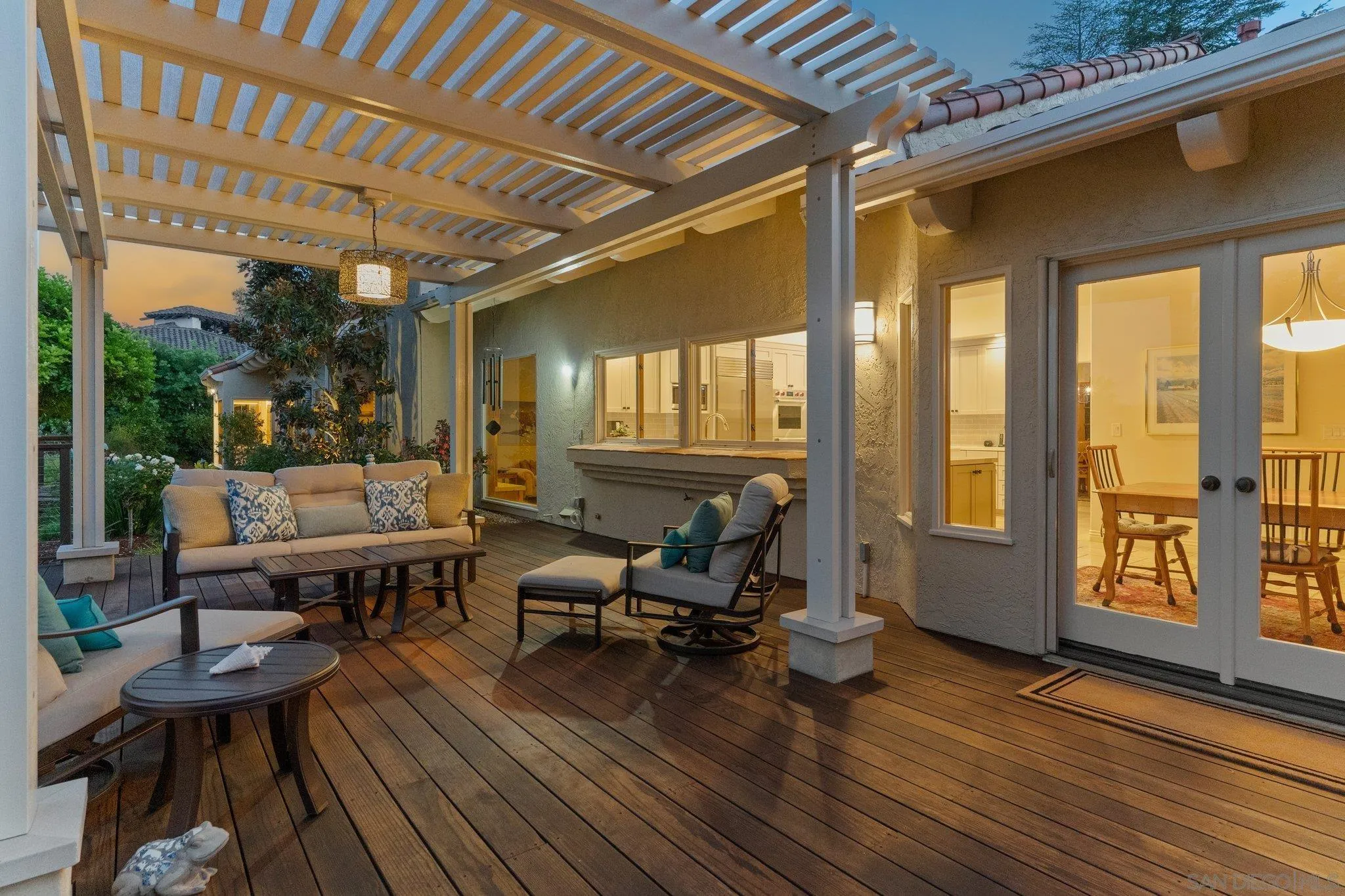 6286 Avenida Floresta Rancho Santa Fe, CA 92067 - Photo 66 of 69 a living room with furniture a wooden floor and a large window
