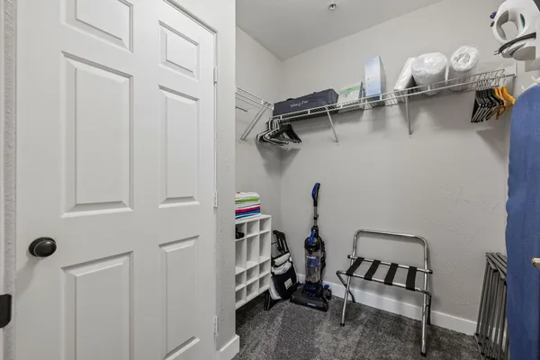 a view of storage and utility room
