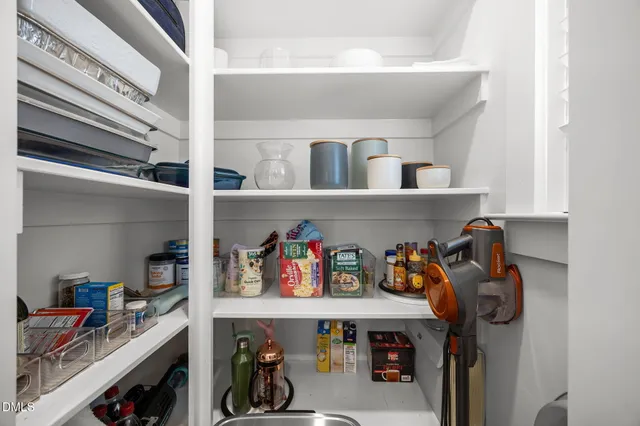 a room with storage and utility