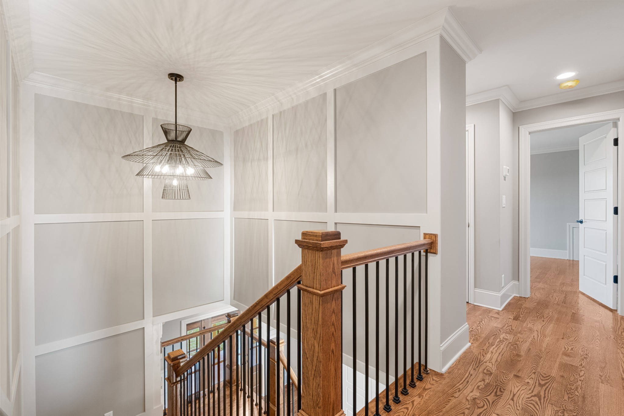 4818 Hickory Ridge Road Lebanon, TN 37087 - Photo 45 of 73 a view of a hallway with a chandelier