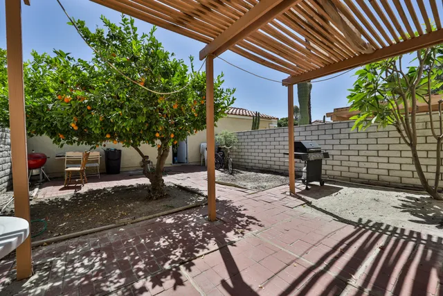 a view of an outdoor sitting space