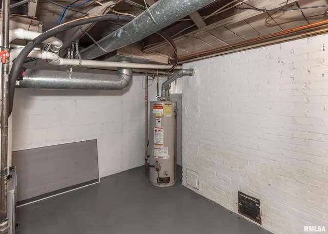 a view of water heater room