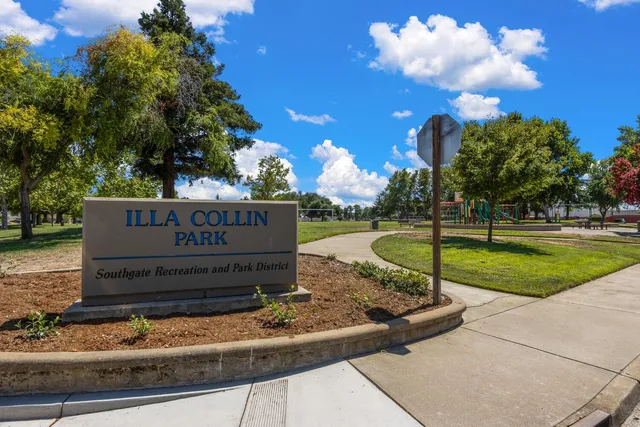 a sign on the side of a road