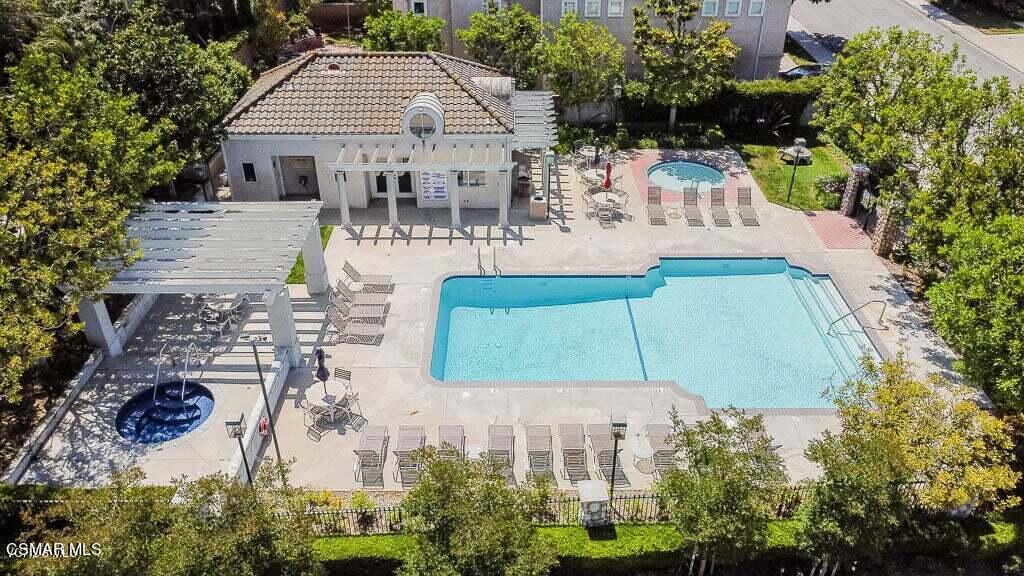 11603 Pinedale Road Moorpark, CA 93021 - Photo 54 of 54 an aerial view of a house with swimming pool and garden