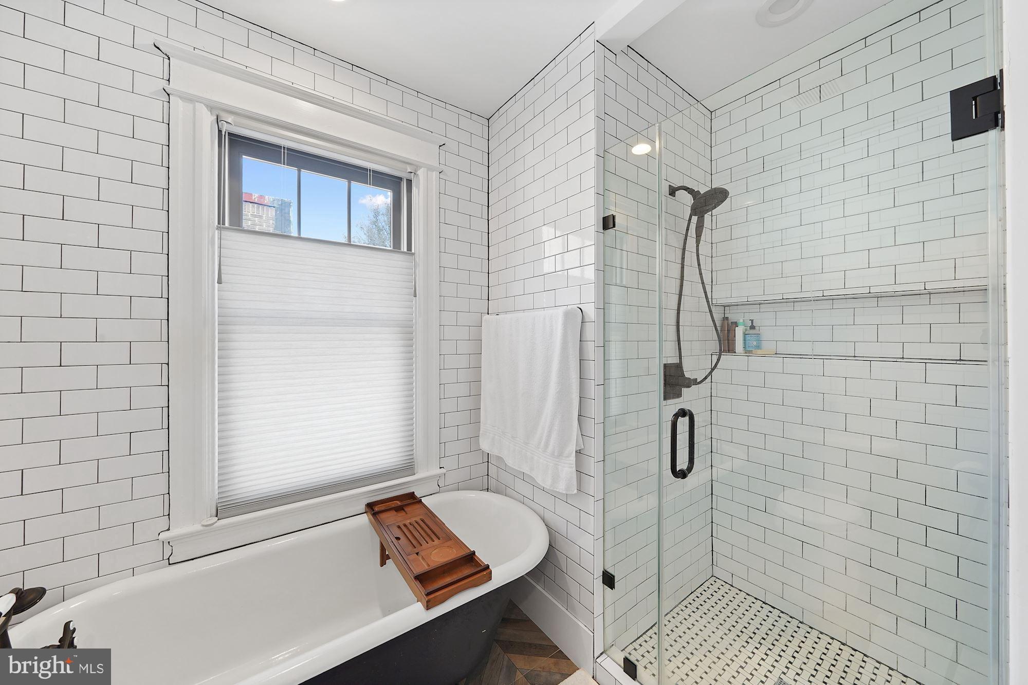 3213 Adams Mill Road Northwest Washington, DC 20010 - Photo 23 of 43 2nd bathroom w/gorgeous soaking tub and shower