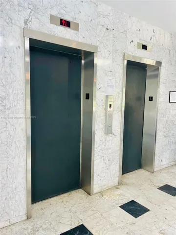 a view of a wooden door